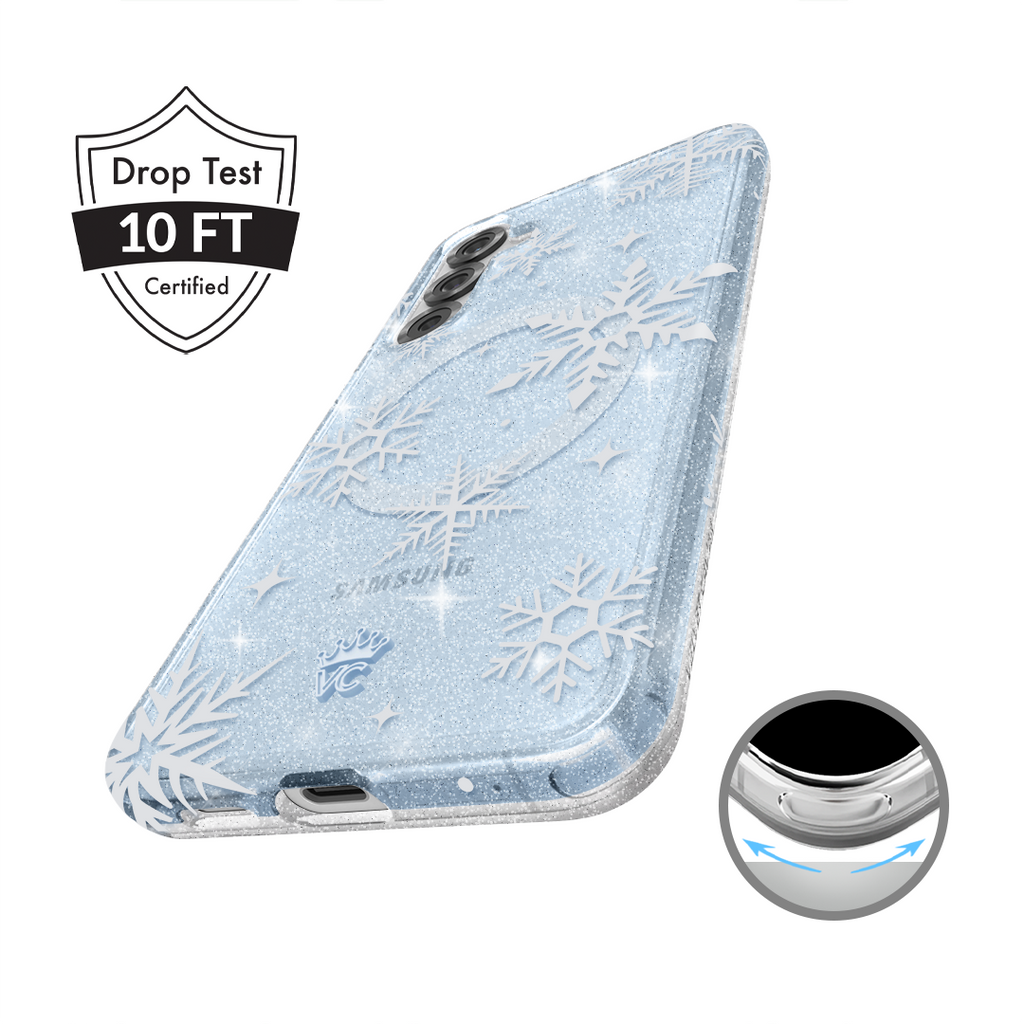 Snow Angel Glitter Samsung Case