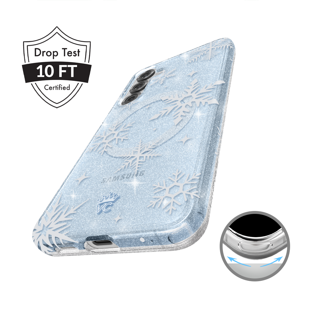 Snow Angel Glitter Samsung Case