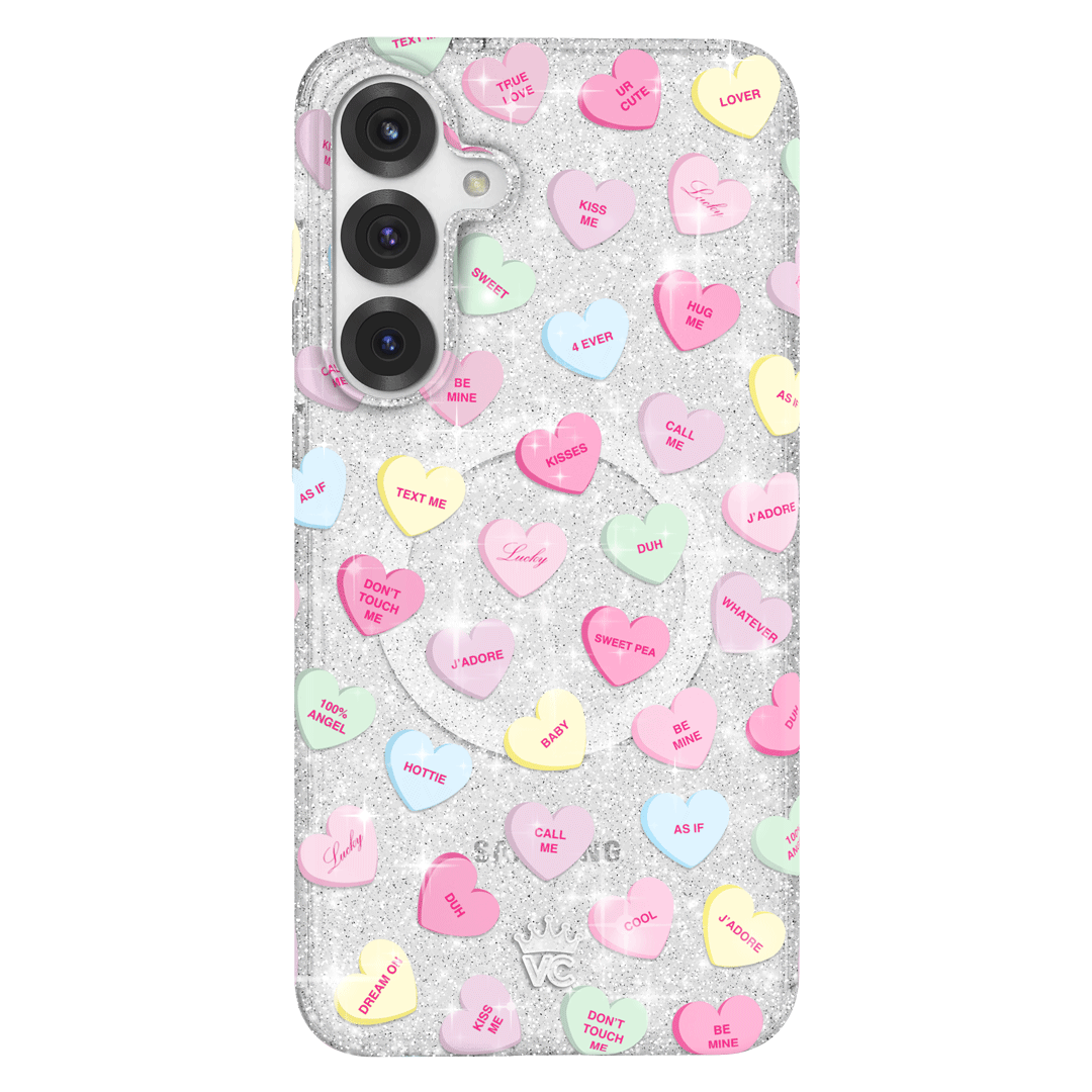 Sweet Hearts Glitter Samsung Case