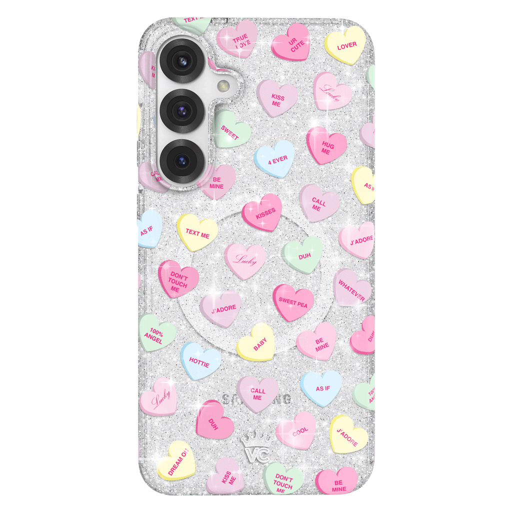 Sweet Hearts Glitter Samsung Case