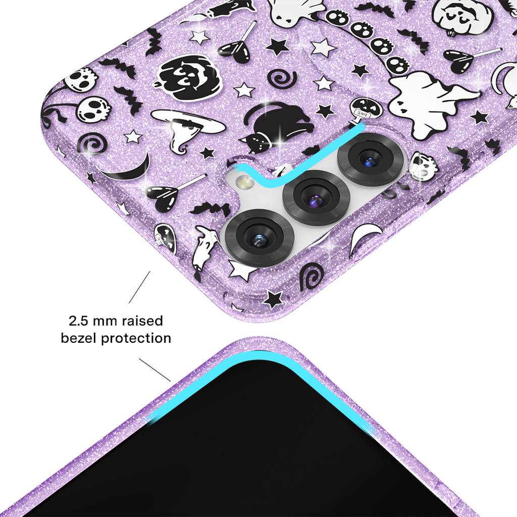 Witchy Lilac Glitter Samsung Case