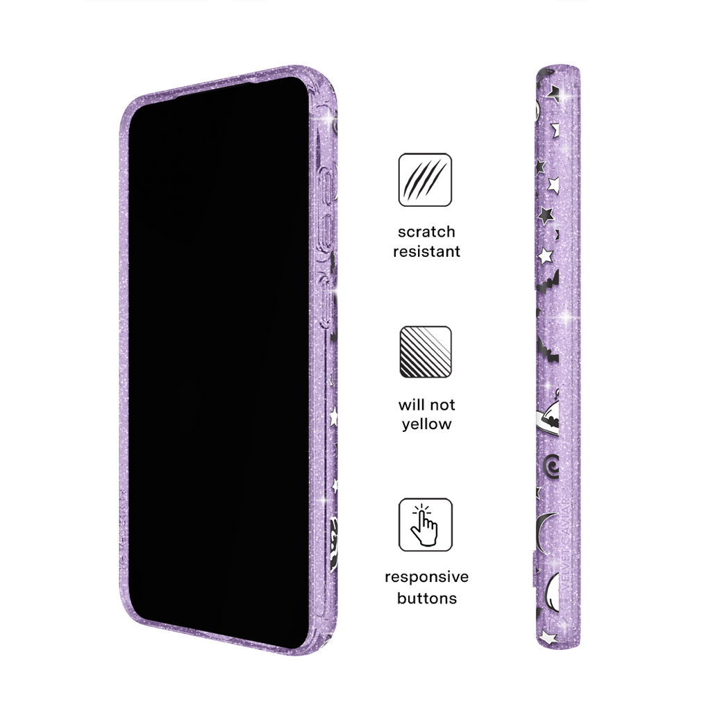 Witchy Lilac Glitter Samsung Case