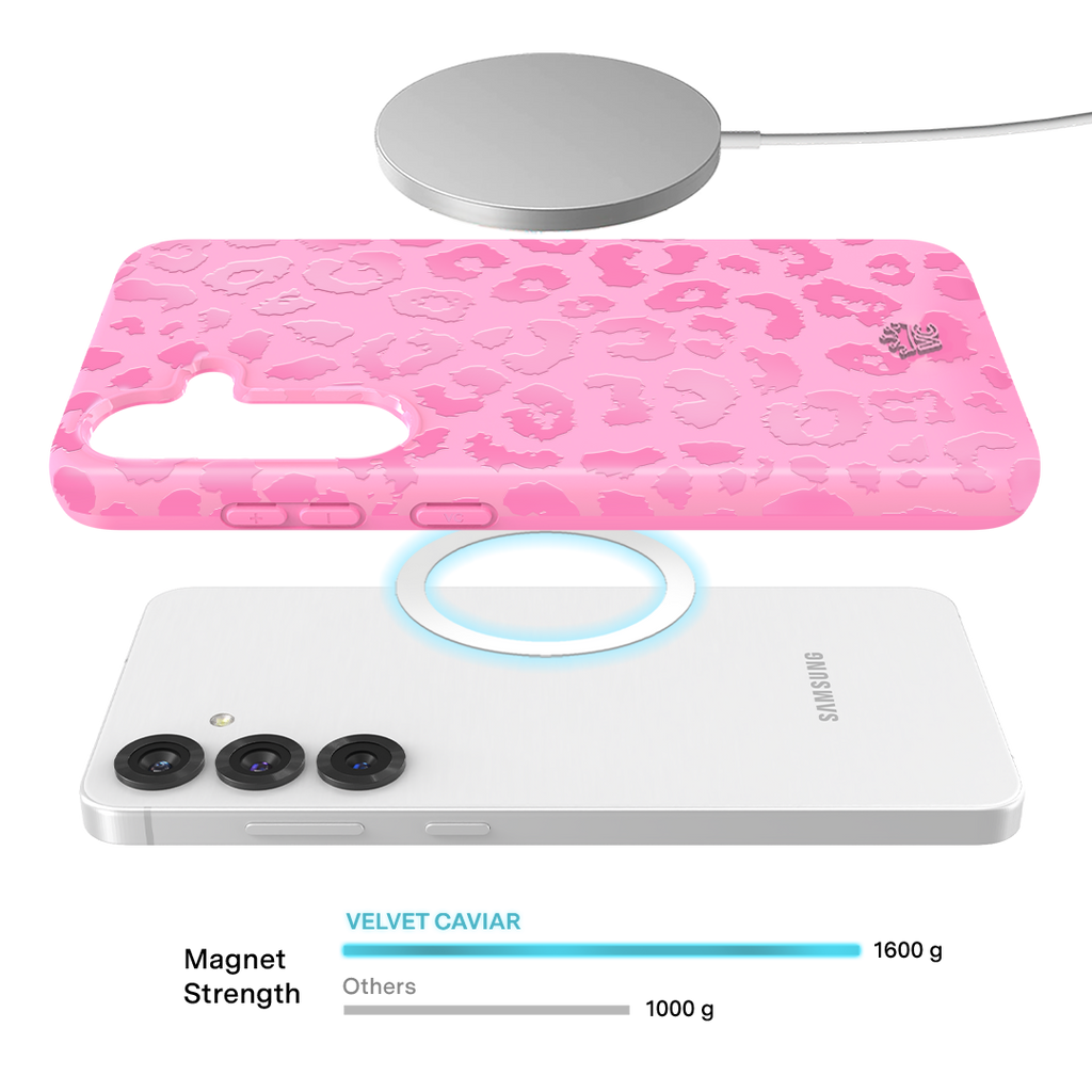 Hot Pink Leopard Samsung Case