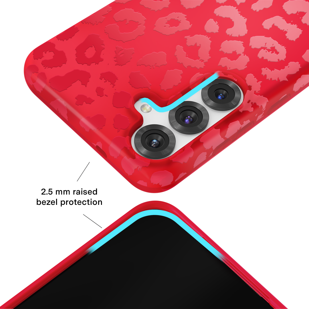 Red Hot Leopard Samsung Case