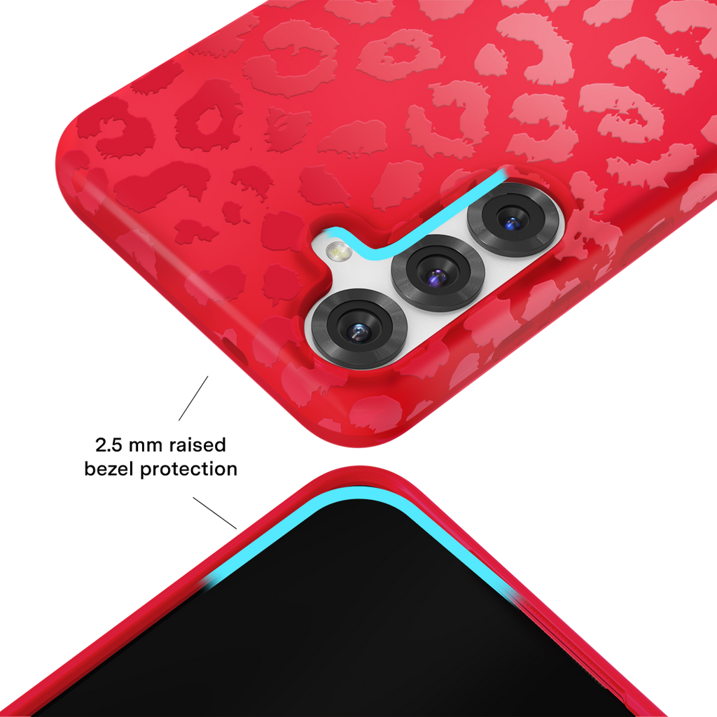 Red Hot Leopard Samsung Case