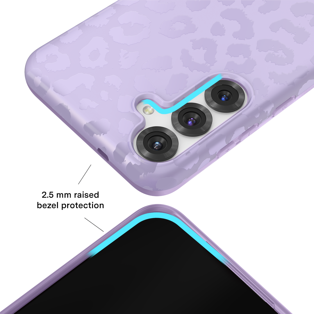 Lilac Leopard Samsung Case