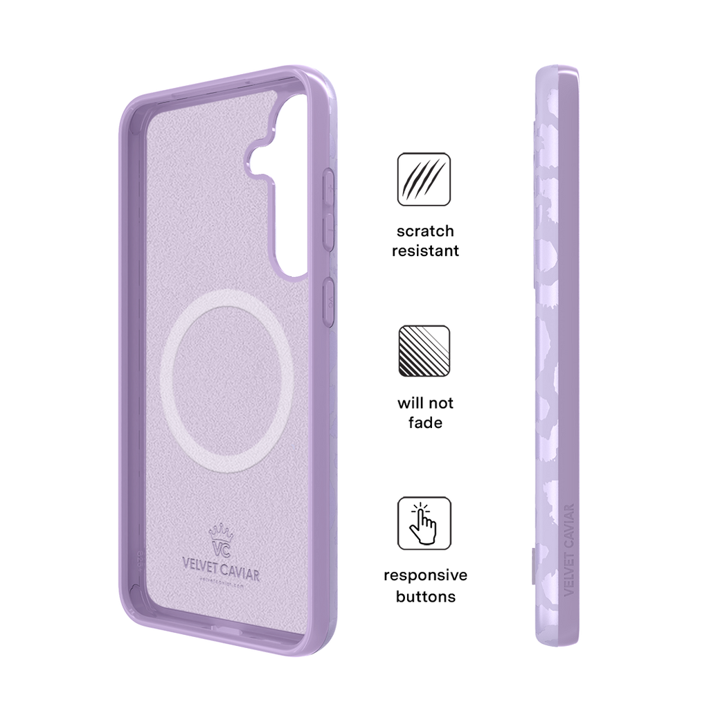 Lilac Leopard Samsung Case