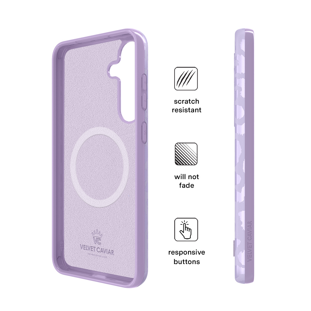 Lilac Leopard Samsung Case