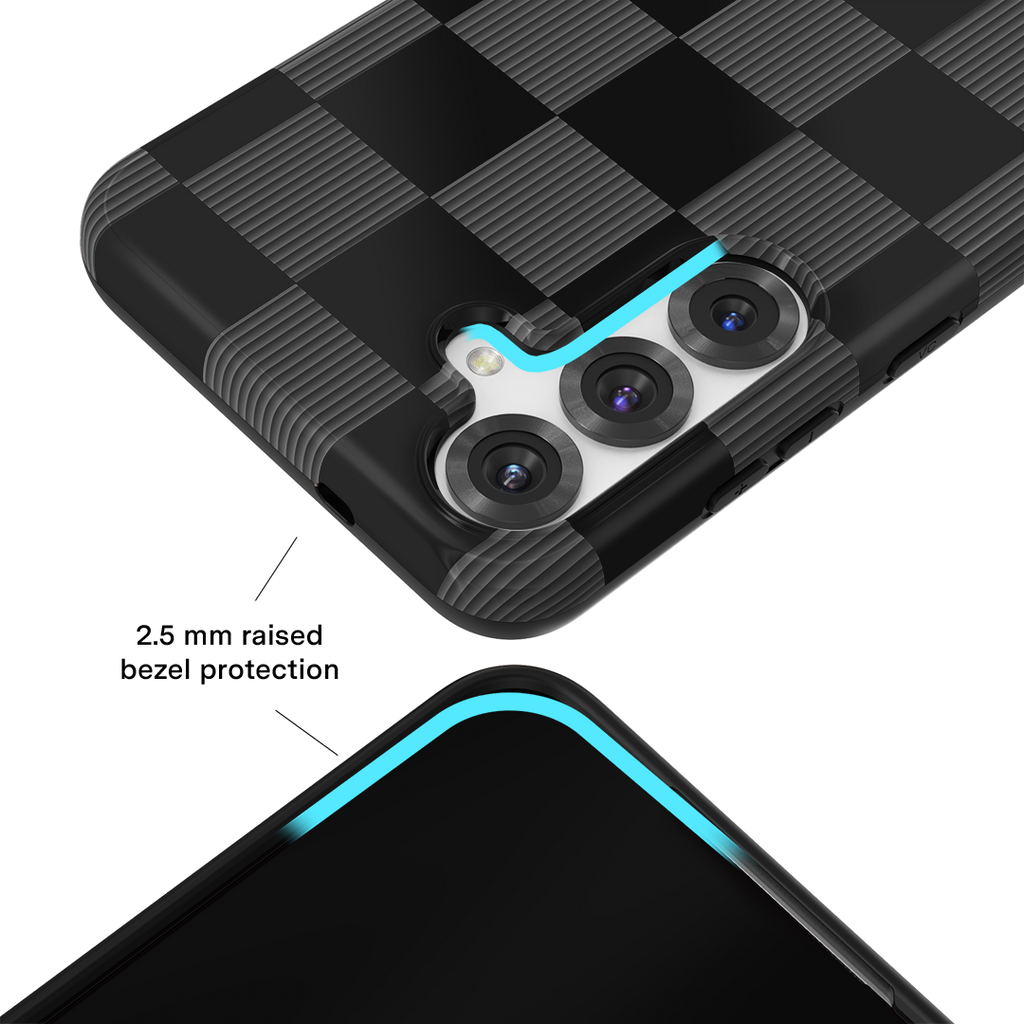 Noir Vibe Checkered Samsung Case