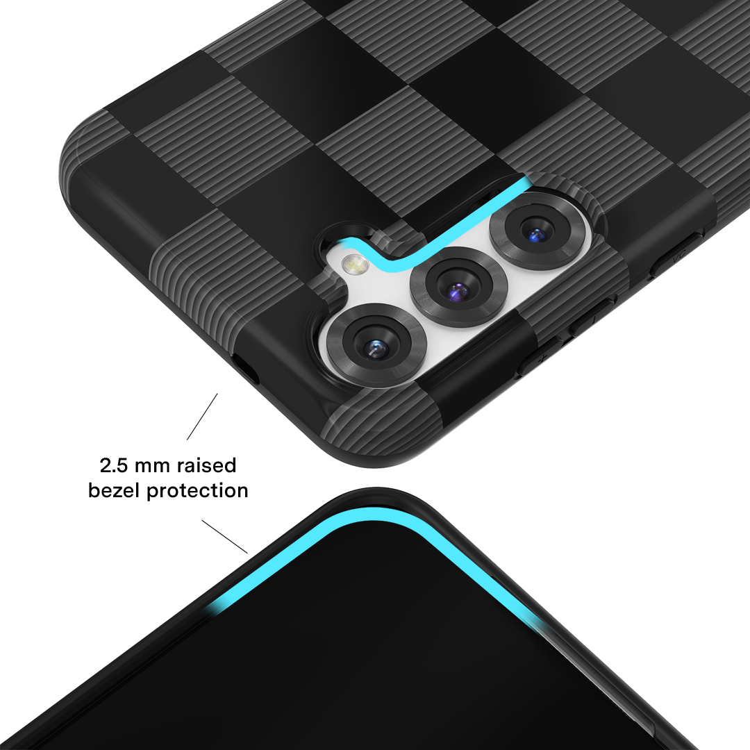 Noir Vibe Checkered Samsung Case