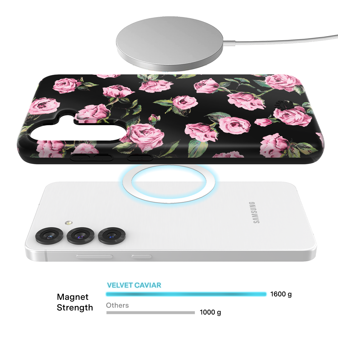 Pink Rose Floral Samsung Case