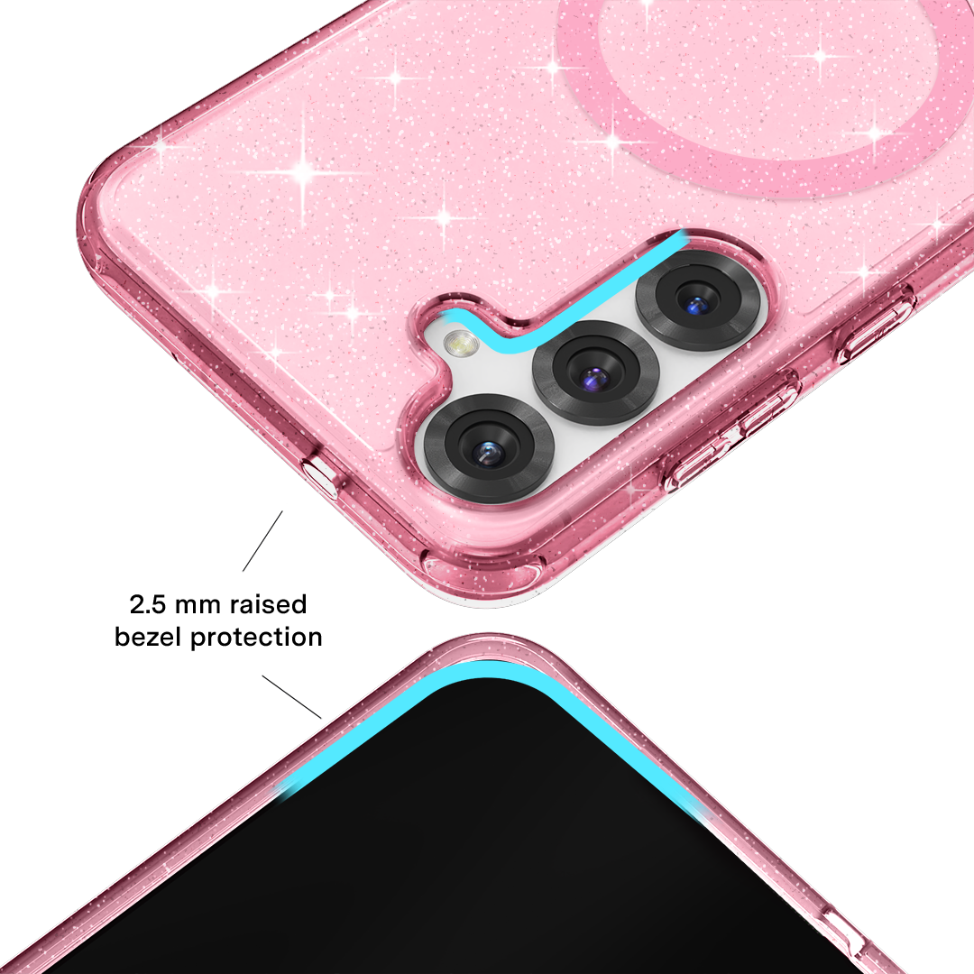 Pink Stardust Glitter Samsung Case