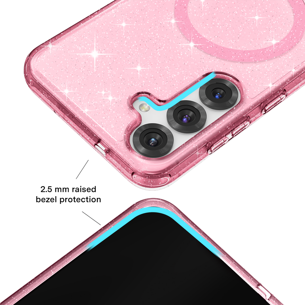 Pink Stardust Glitter Samsung Case