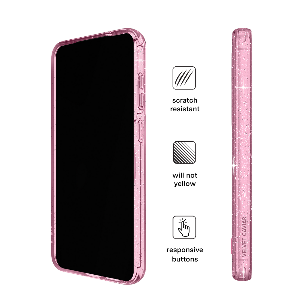 Pink Stardust Glitter Samsung Case