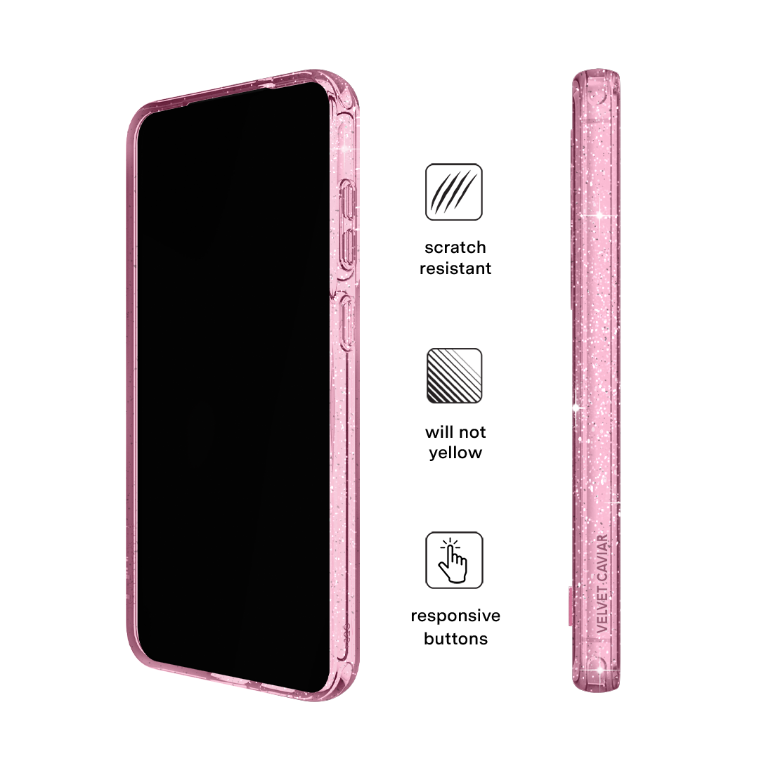 Pink Stardust Glitter Samsung Case