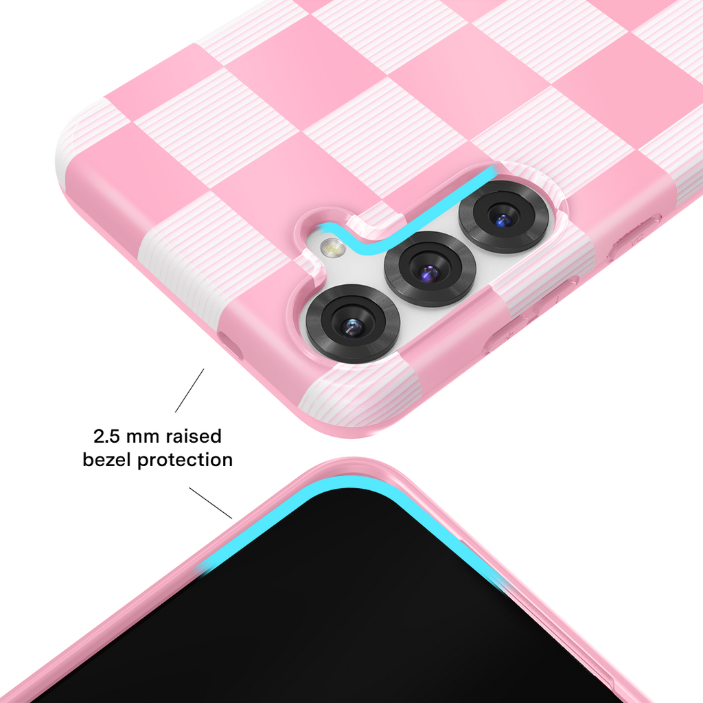 Pink Vibe Checkered Samsung Case