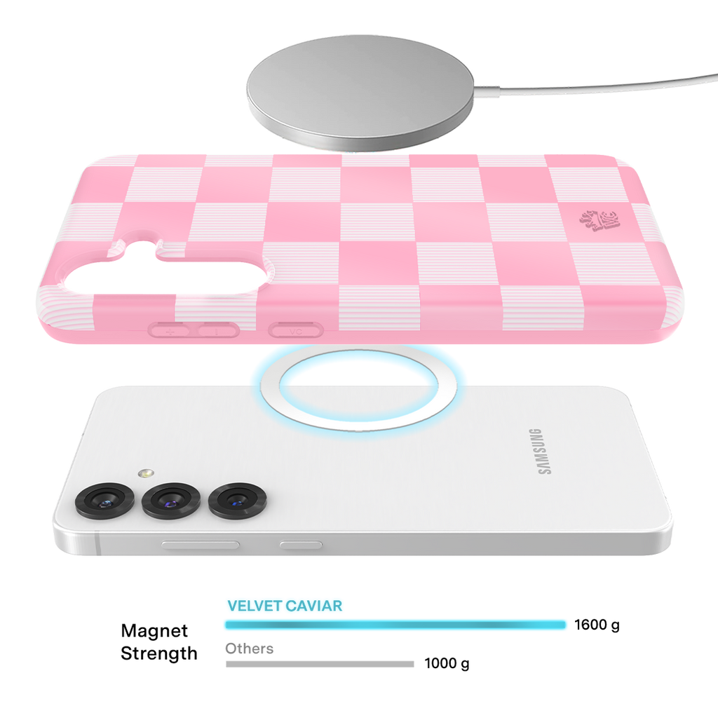 Pink Vibe Checkered Samsung Case