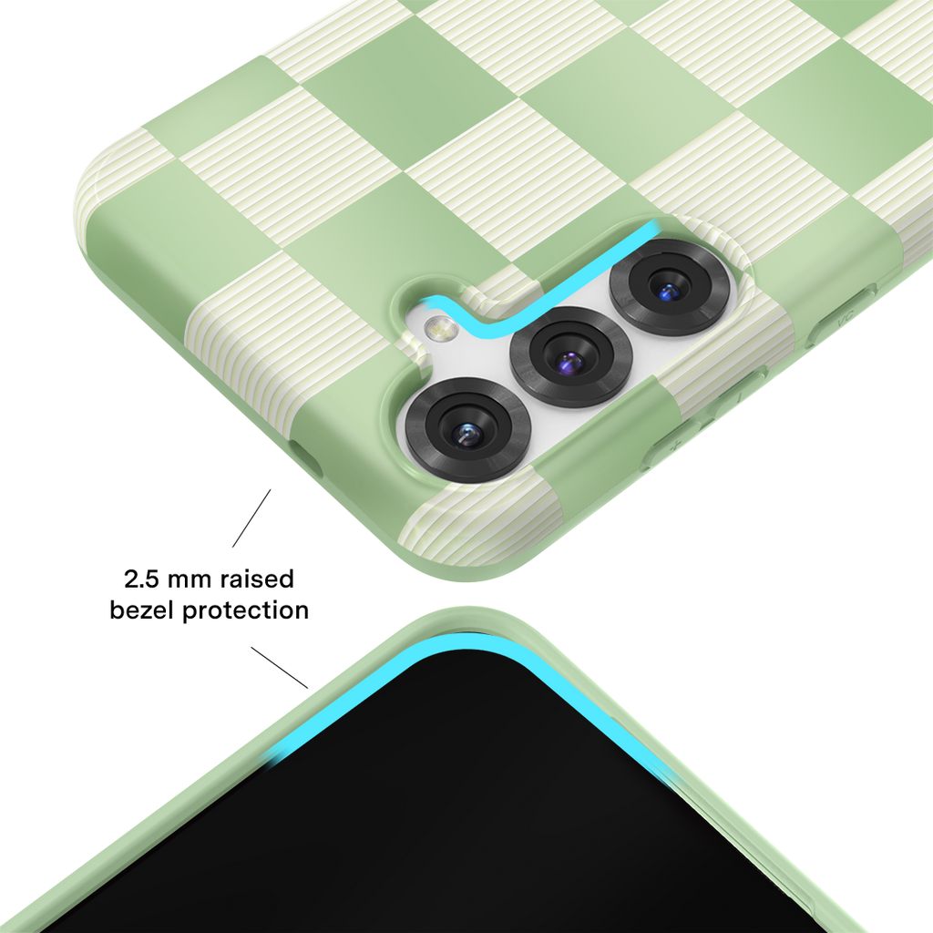 Pistachio Vibe Checkered Samsung Case