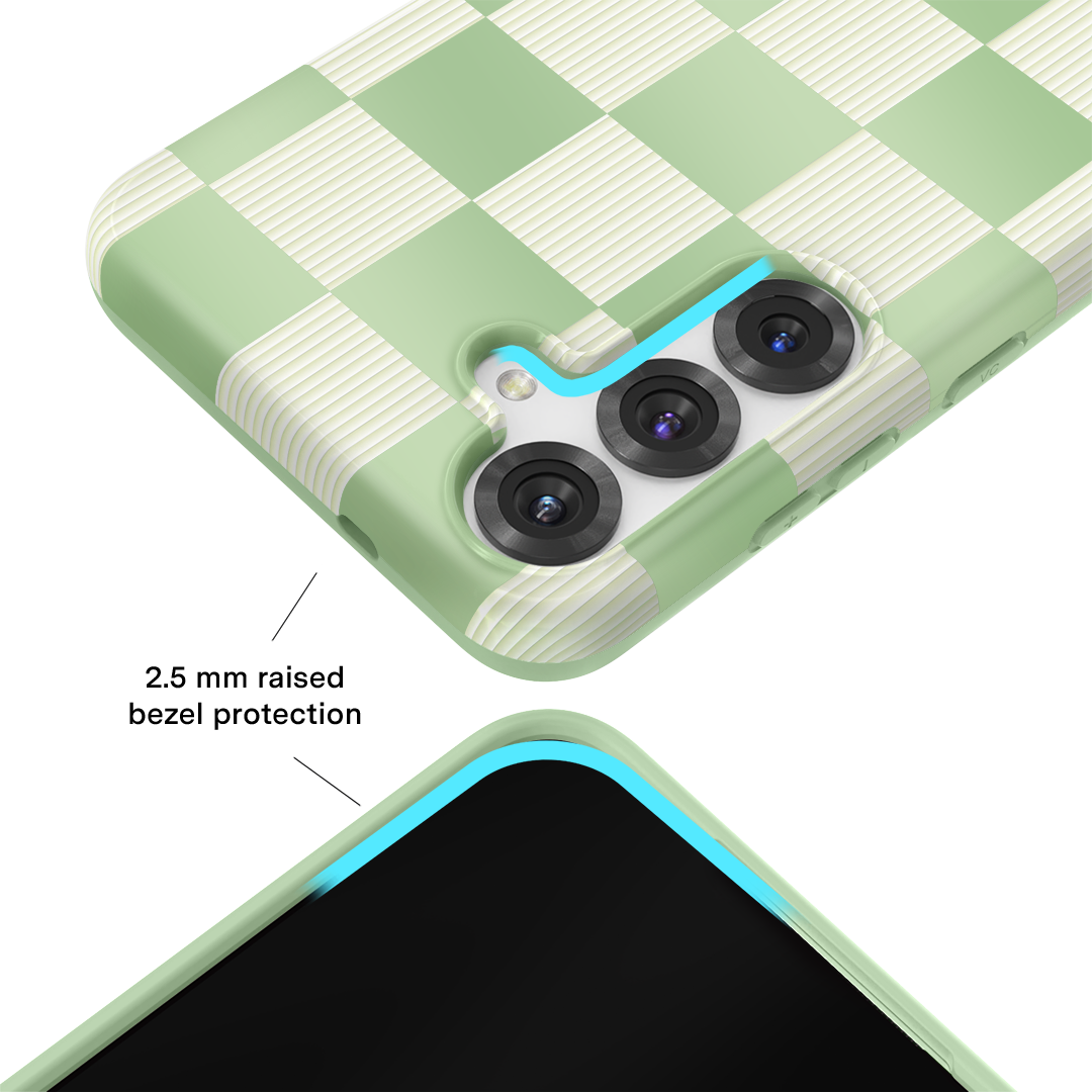 Pistachio Vibe Checkered Samsung Case