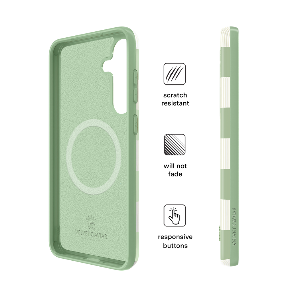 Pistachio Vibe Checkered Samsung Case