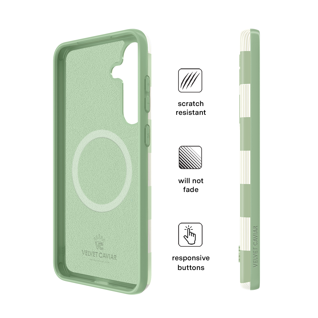Pistachio Vibe Checkered Samsung Case