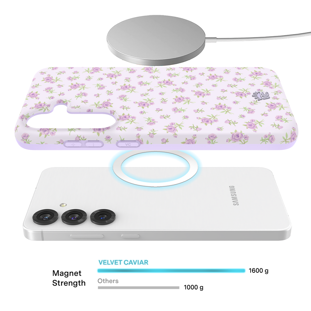 Dainty Lilac Floral Samsung Case