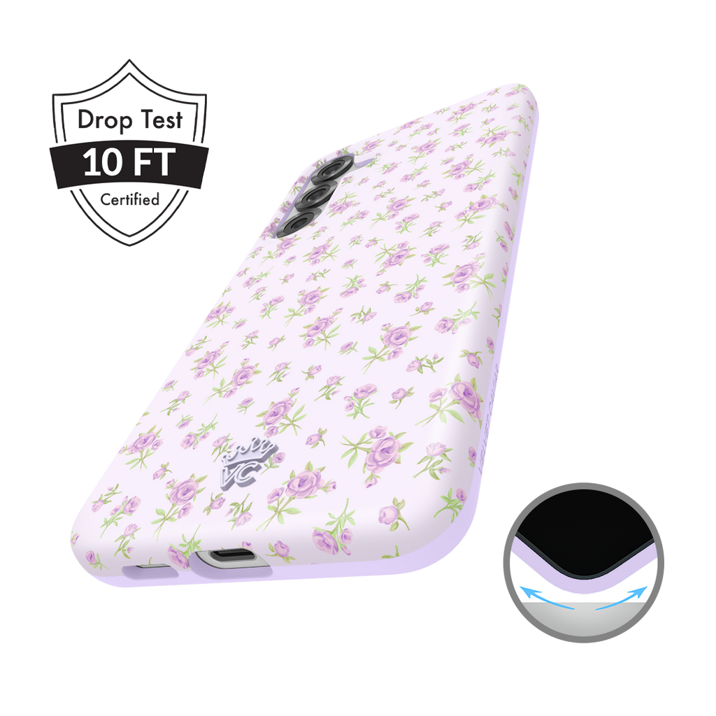 Dainty Lilac Floral Samsung Case