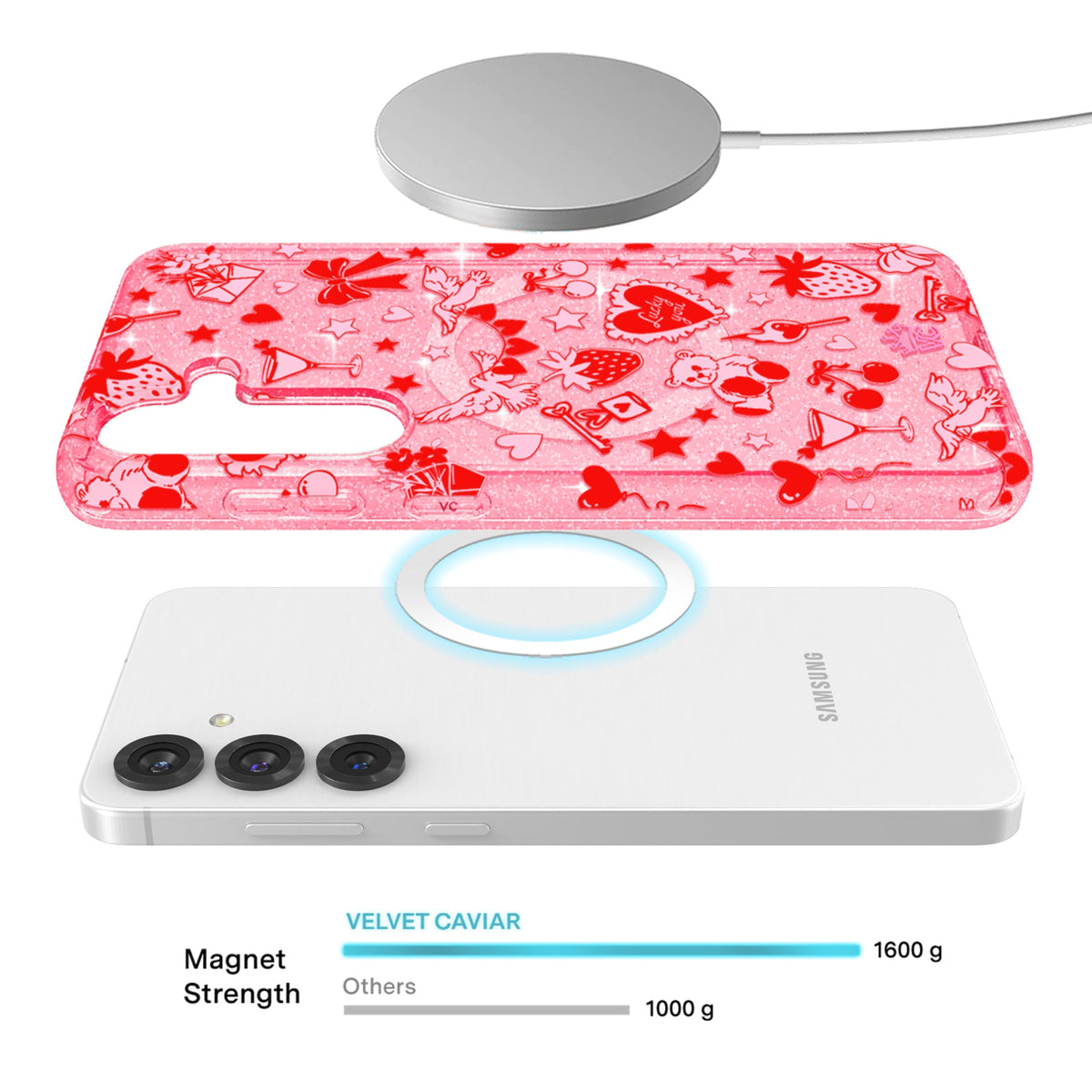 Be Mine Glitter Samsung Case