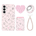 Pink Coastal Seashells Samsung Bundle Set