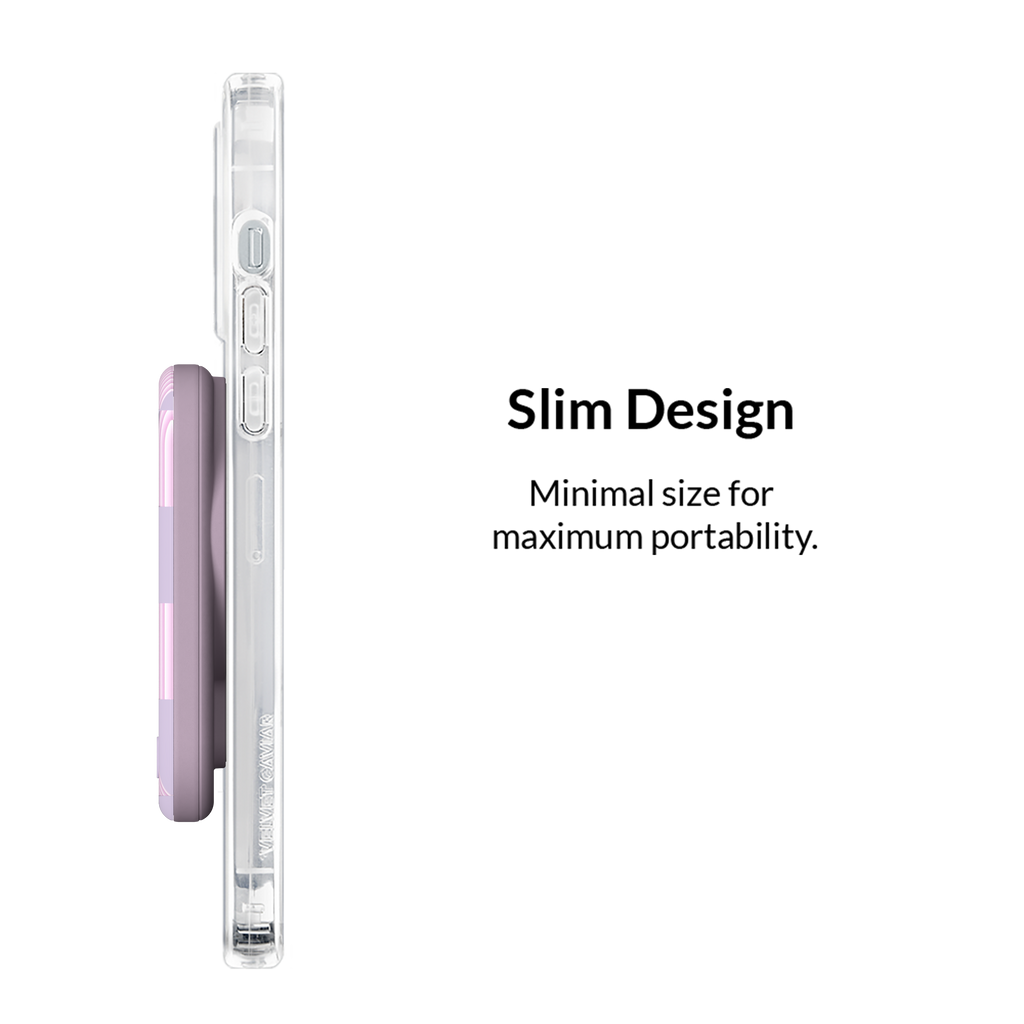 Lilac Vibe Checkered Portable MagSafe Charger Power Pack