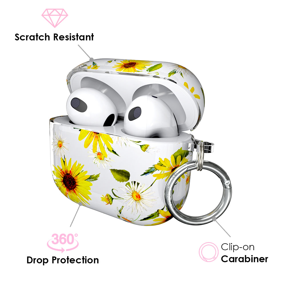 Sunflower Daisy Airpods Case