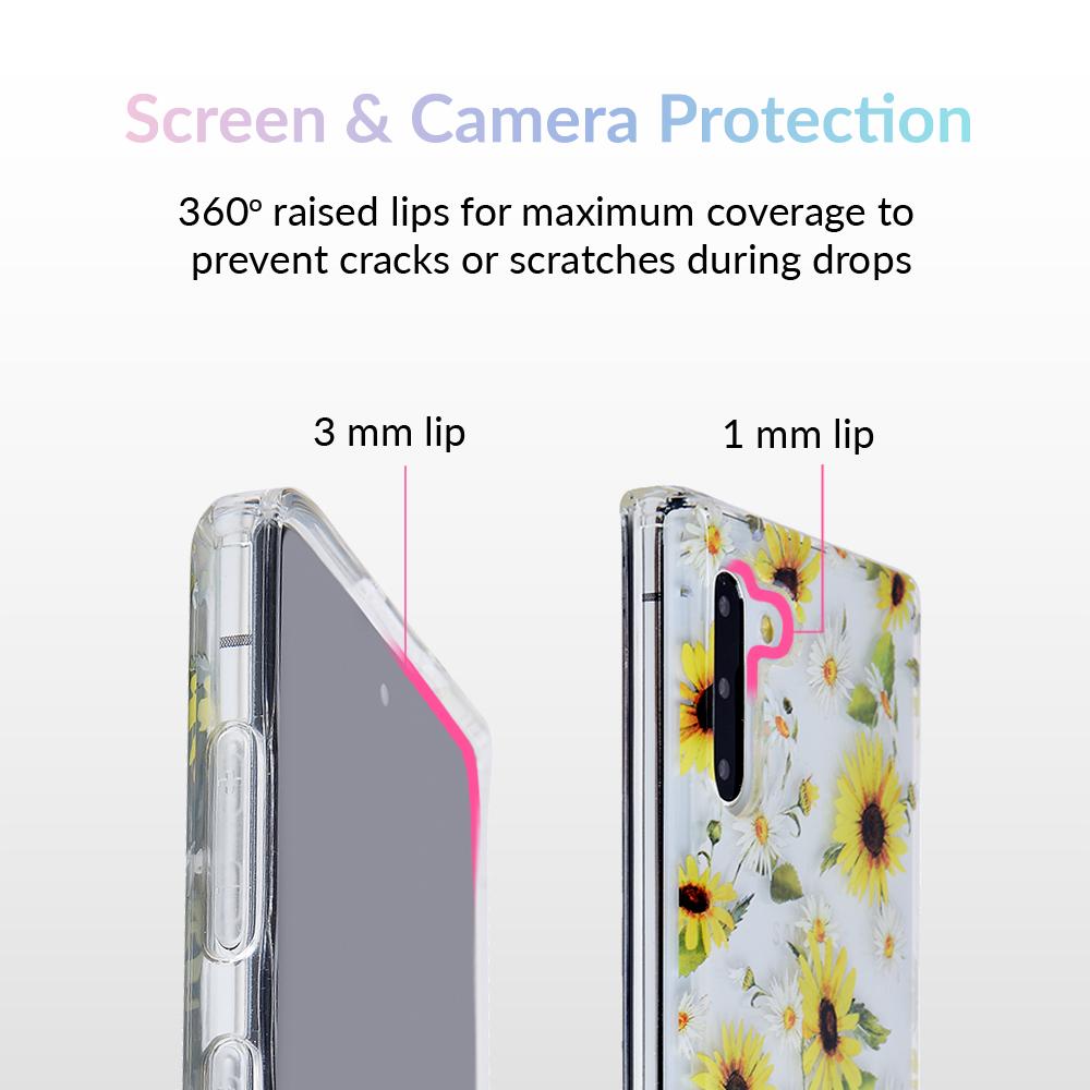 Sunflower Daisy Clear Samsung Galaxy Case