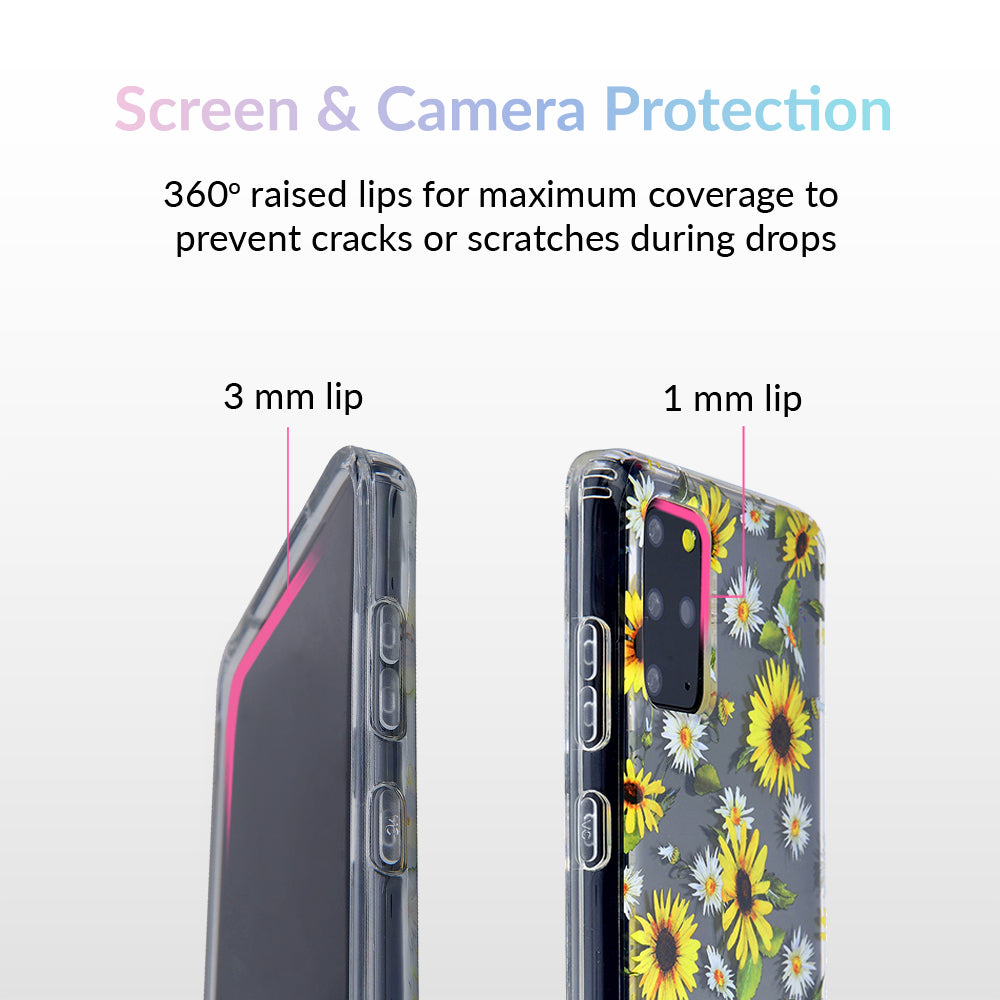 Sunflower Daisy Clear Samsung Galaxy Case