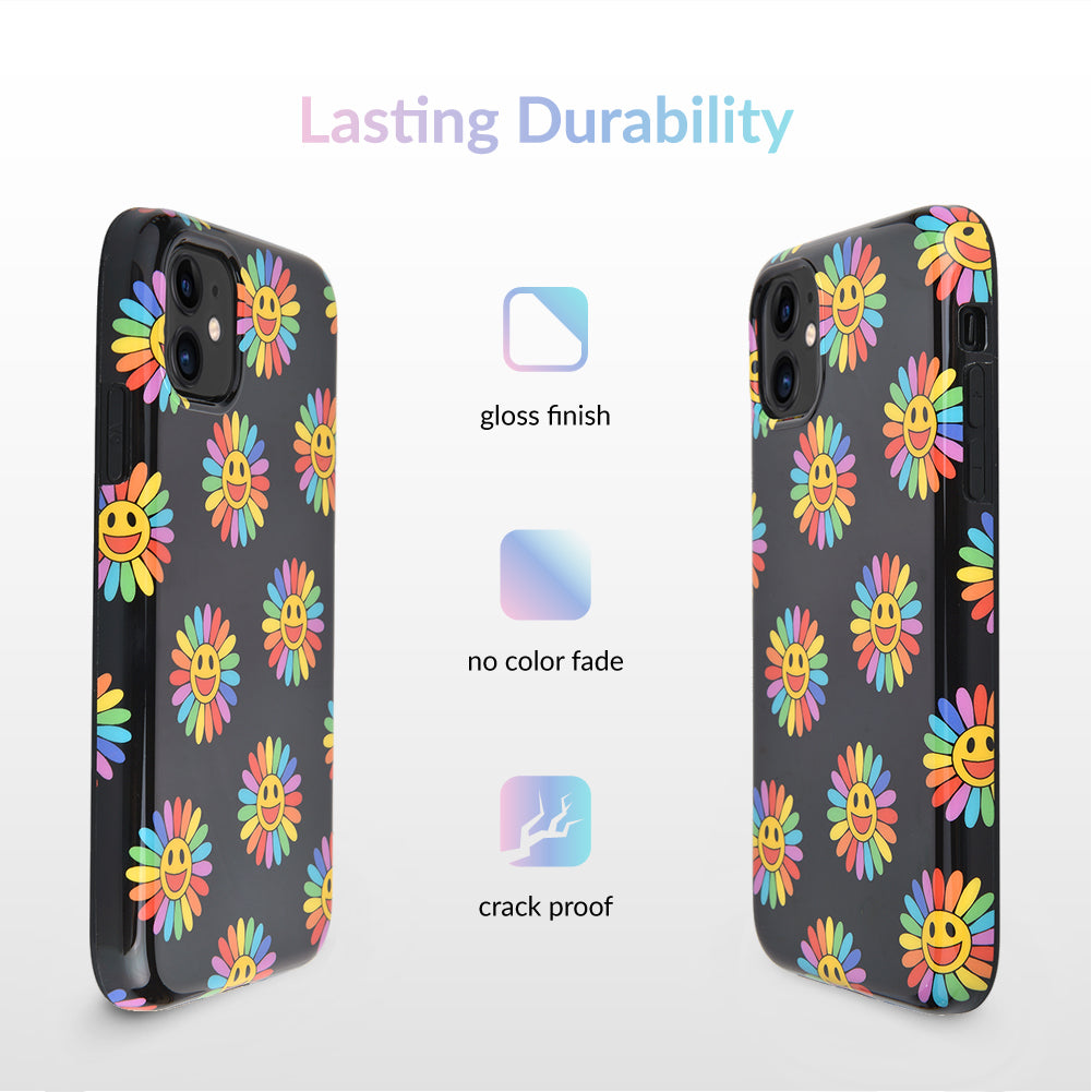 Rainbow Smiley iPhone Case