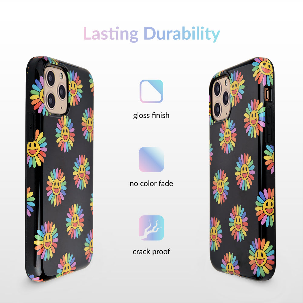 Rainbow Smiley iPhone Case