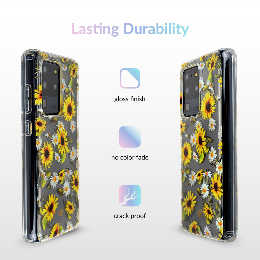 Sunflower Daisy Clear Samsung Galaxy Case