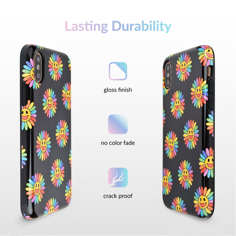 Rainbow Smiley iPhone Case