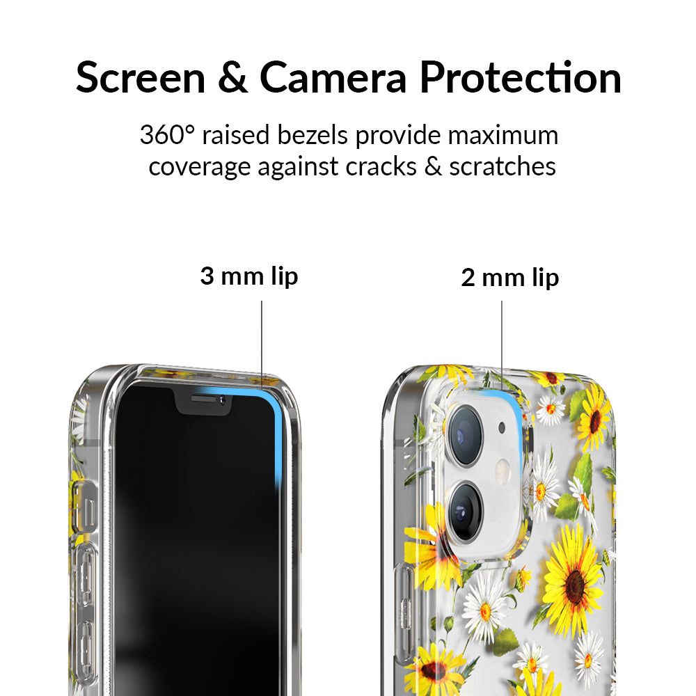 Sunflower Daisy Clear iPhone Case