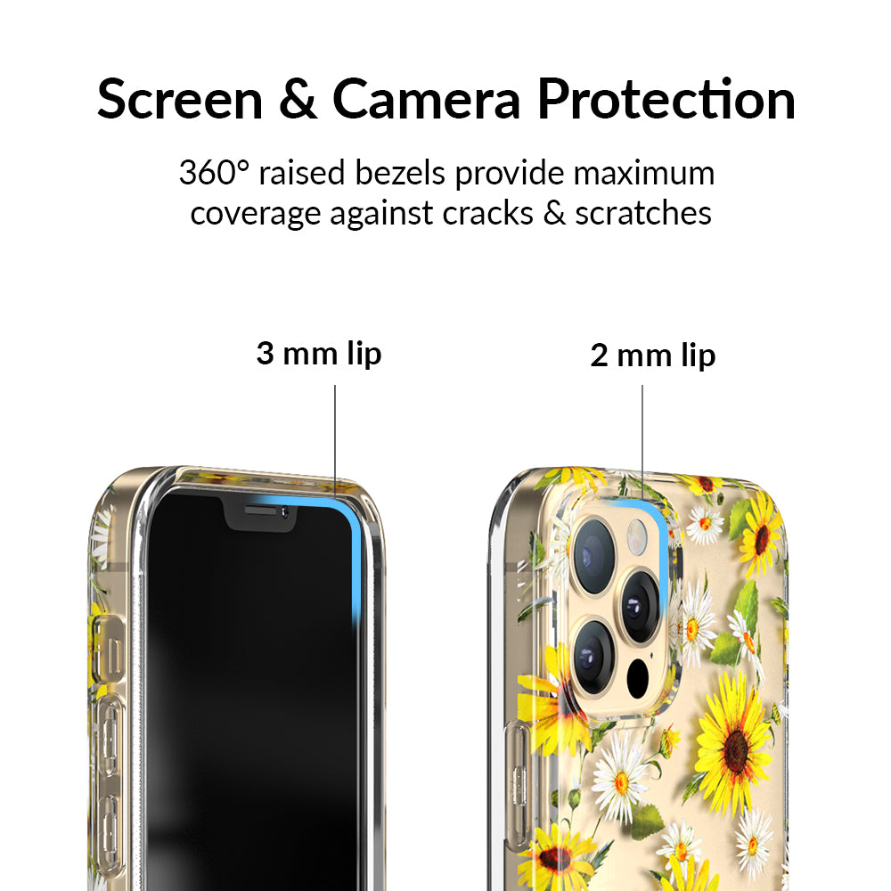 Sunflower Daisy Clear iPhone Case