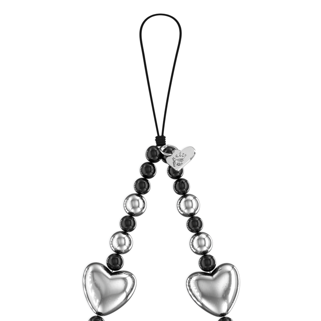 Chrome Skulls Phone Charm