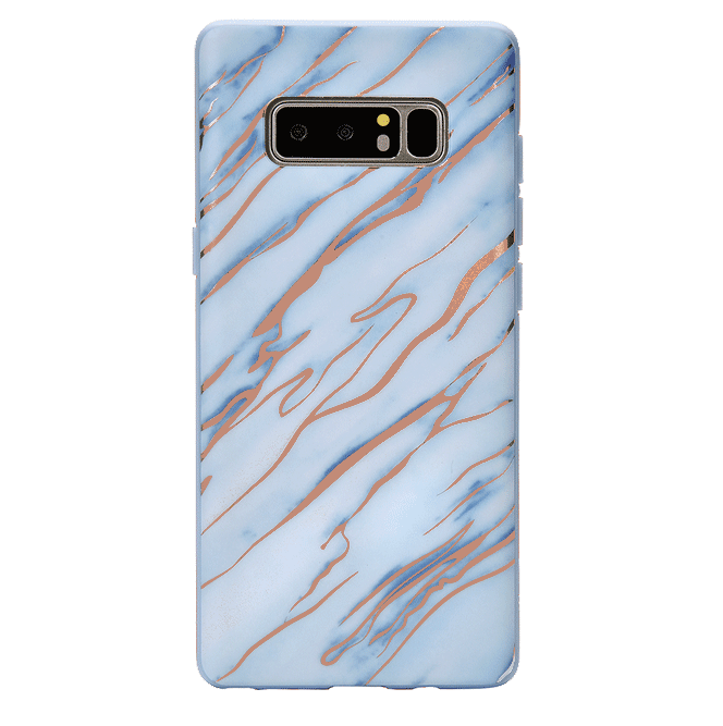 Sky Blue Rose Gold Chrome Samsung Galaxy Case