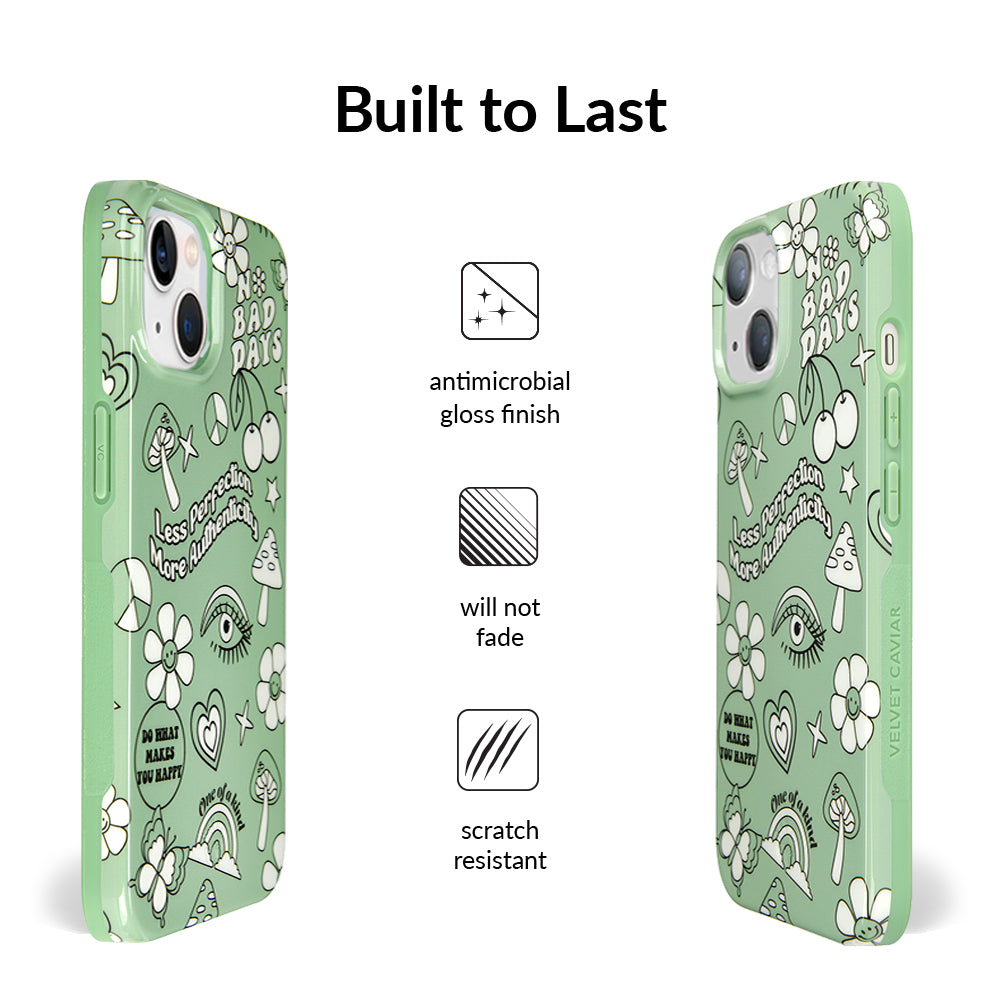 Good Vibes Matcha iPhone Case