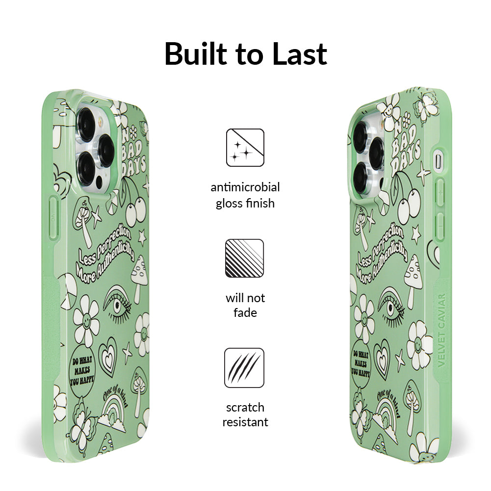 Good Vibes Matcha iPhone Case