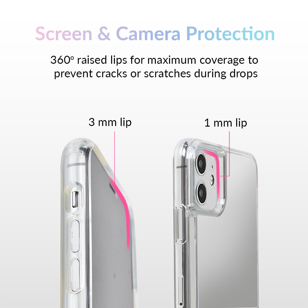Silver Reflective Mirror iPhone Case