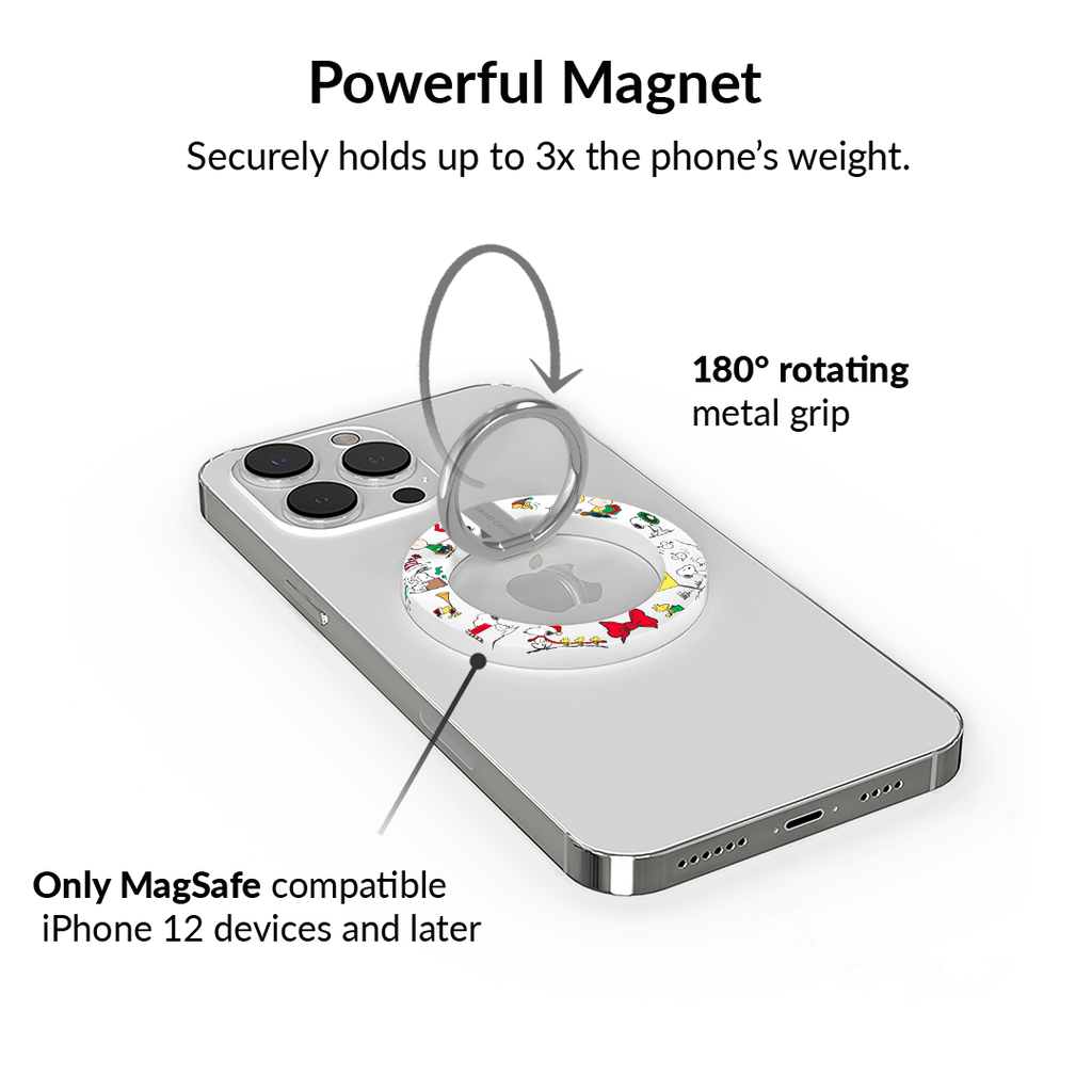 Snoopy Christmas MagSafe Grip Ring