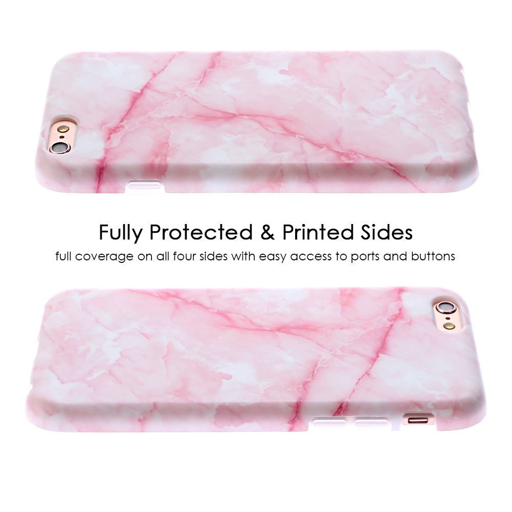 Pink Streak Marble iPhone Case