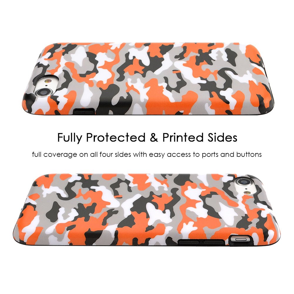 Orange Camo iPhone Case