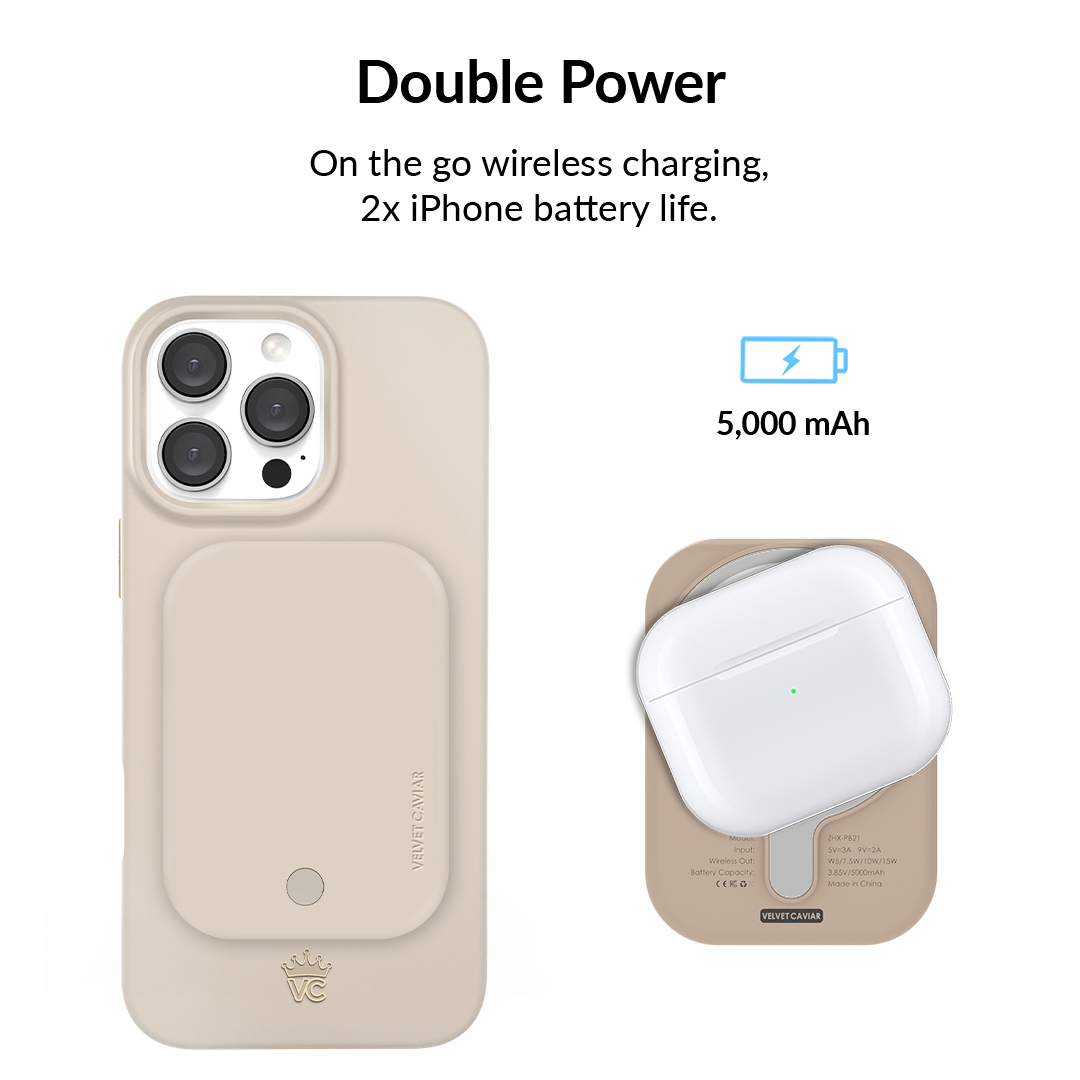 Sand Stone Portable MagSafe Charger Power Pack