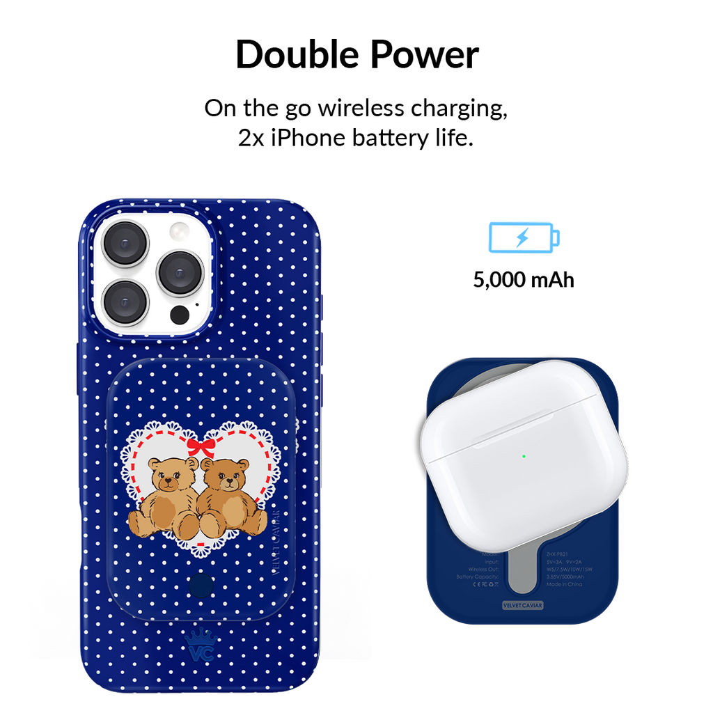 Winter Teddy Portable MagSafe Charger Power Pack