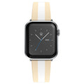 Tan & White Stripes Apple Watch Band